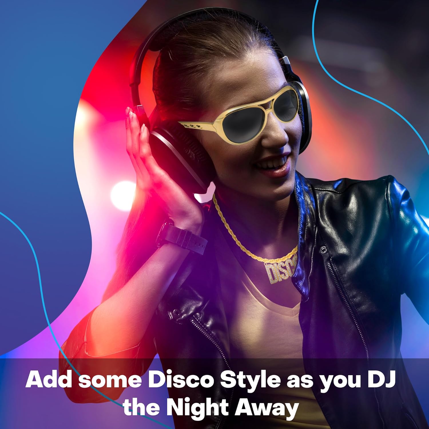 Rave Envy Disco Ball Earrings for Women - 70's Halloween Disco Outfits Costume Accessories For Men - Choice of Color