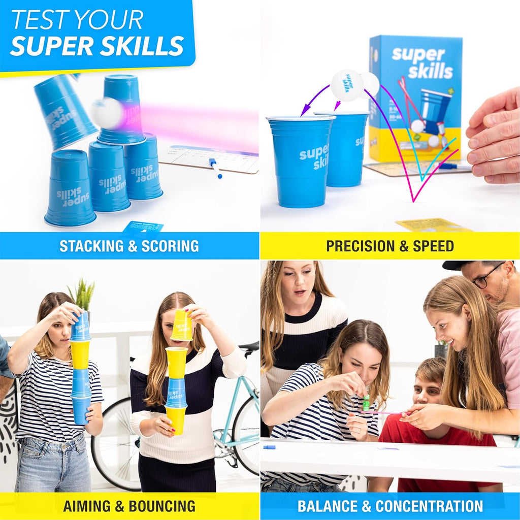 Supe Skill Actio Gam fo Competitiv Peopl Bea You Friend a 12 Challenge Fu Grou Activit fo Famil Nigh o Part wit Kids Teen