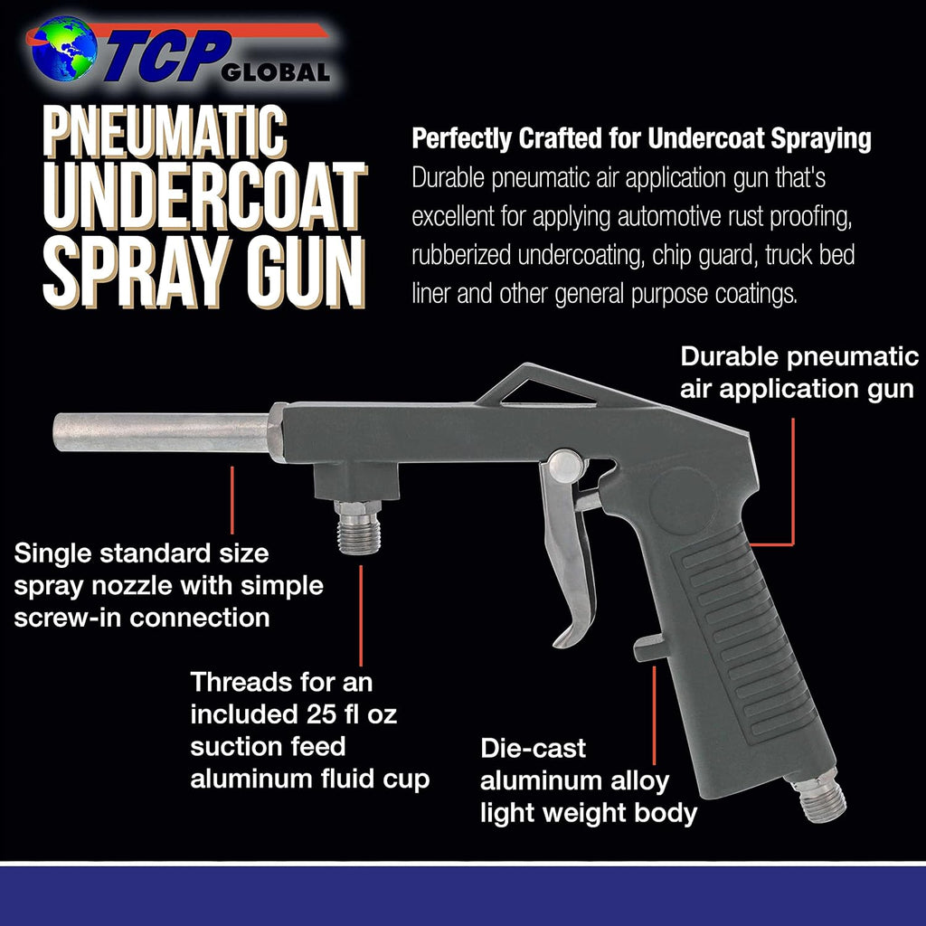 TC Globa Ai Undercoatin Spra Gu wit Suctio Fee Cu Pneumati Automotiv Spraye fo Applyin Sprayabl Be Line Coating Rubberize Truc Undercoating Rus Proofing Chi Guar Paint