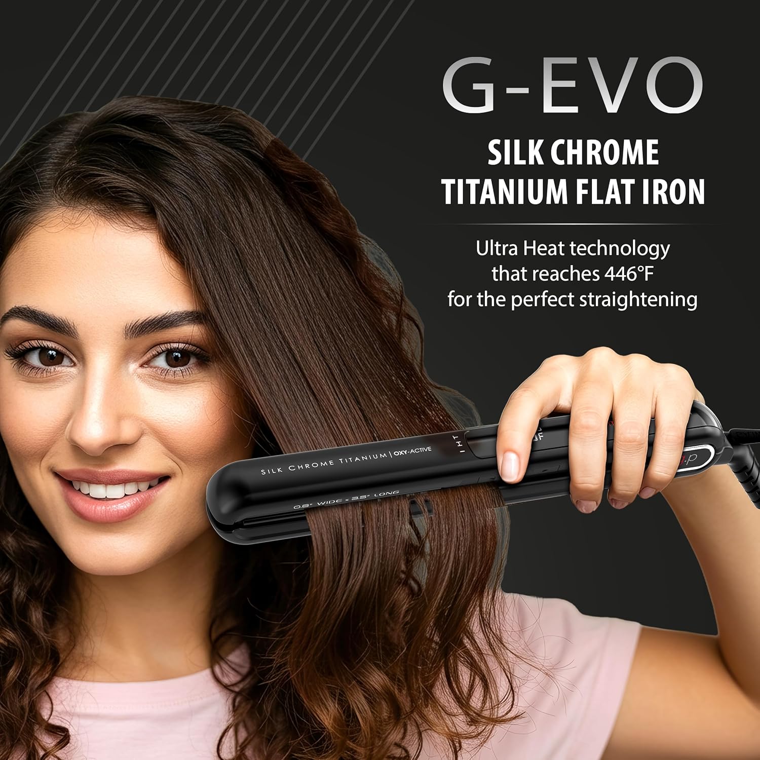 GA.M G-EV Sil Chrom Titaniu 4/ Inc Fla Iro wit Oxy-Activ Silve Technology Digita Display Aut Shut-Off
