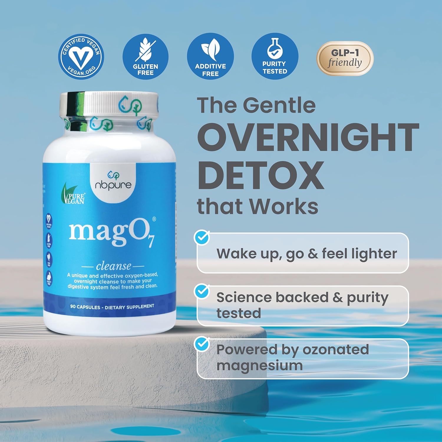 nbpur MagO Natura Colo Cleans Deto Occasiona Constipatio Relief Stoo Softening Bloatin Suppor fo Me Wome Ozonate Magnesiu Oxide 3 Capsules