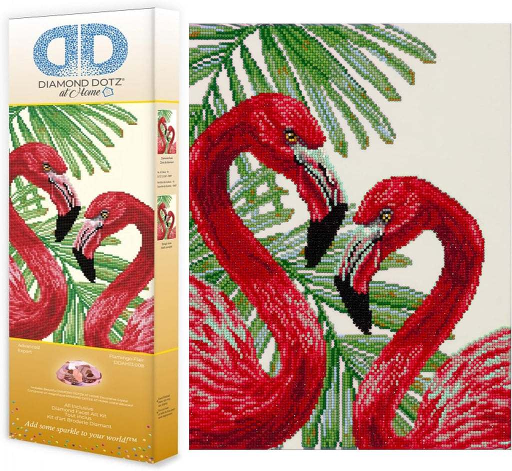 DIAMON DOT a Hom Flaming Flai Diamon Paintin Kit fo Adult Diamon Ar Kit Relaxin Creativ Craf Ki wit Dot Gem 14x18