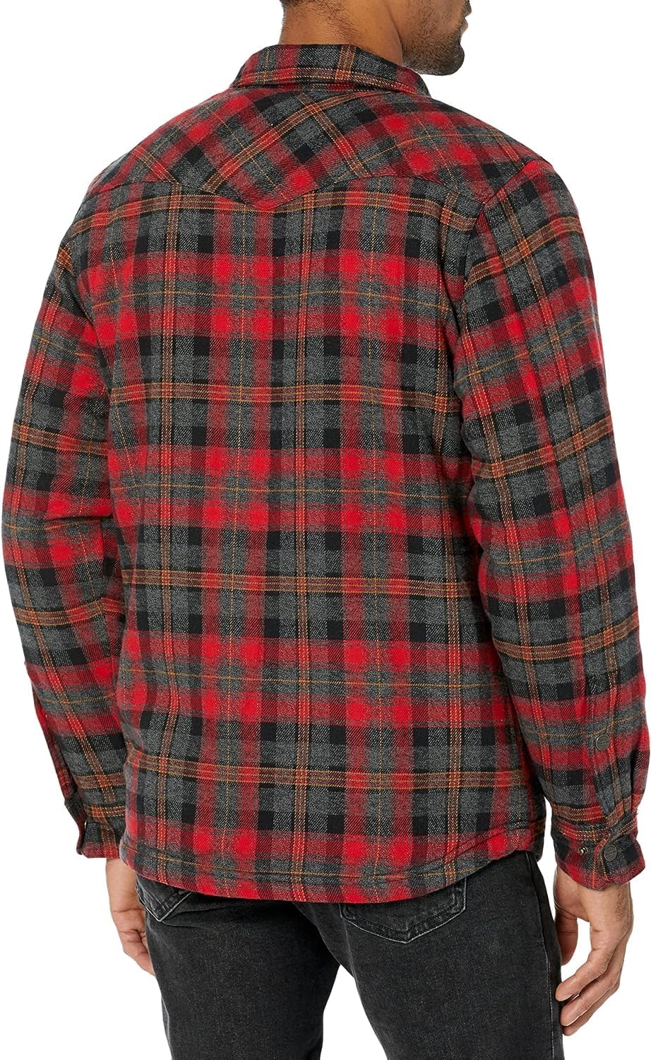 Legendar Whitetail Men Sherp Line Shir Jacke Flanne Shacke Full Insulated Rugge Re Plaid 2XL