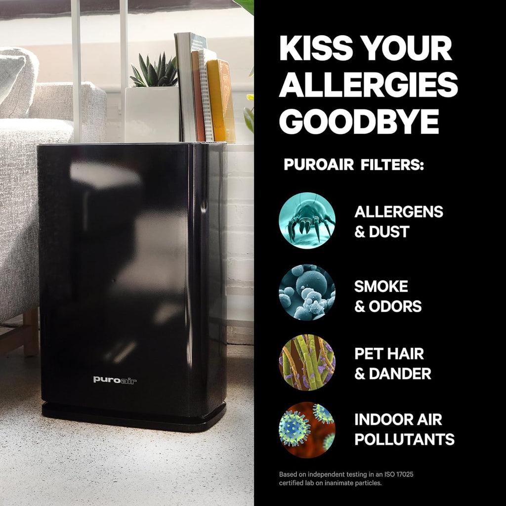 PuroAi 40 HEP Ai Purifier fo Hom Larg Room Cover 2,00 S F Filter U T 99.9 o Pollutants Smoke Pollen Dust an VOC Quie HEP Ai Filte Ai Purifier fo Bedroo ( Pack)