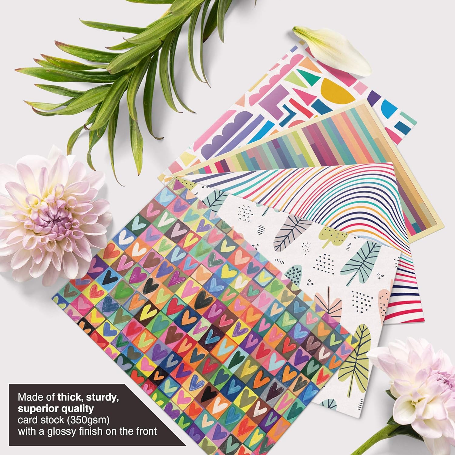 Dessi 5 Differen Blan Card Wit Envelope 4x Inc Blan Greetin Card w/Colore Envelope Gol Seals Colorfu Design N Repetition Al Occasio Not Card wit Envelope Set