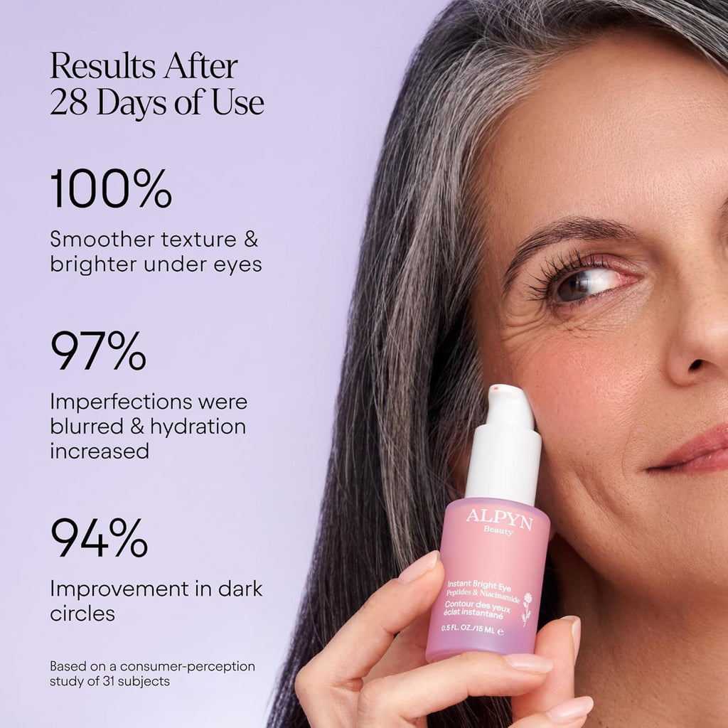 ALPY Instan Brigh Ey wit Peptide Niacinamid Brighten Dar Circles Visibl Firm Soften Fin Line 0. F O 1 ml