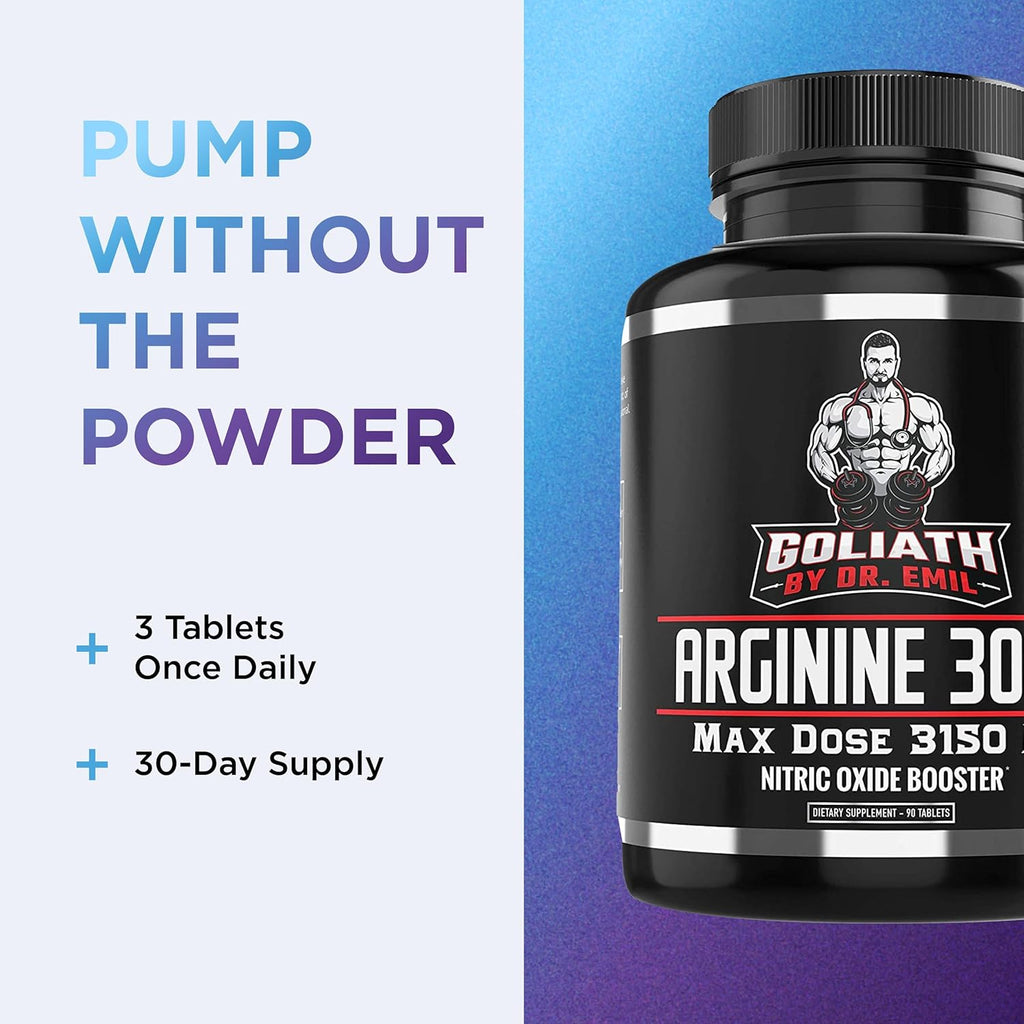Dr Emi  Arginin (3150mg Highes Capsul Dos Nitri Oxid Supplemen fo Vascularity Enduranc an Hear Healt (AAK an HCL 9 Tablets