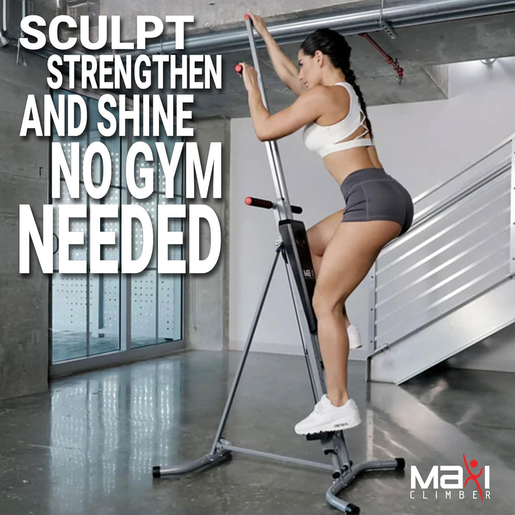 MaxiClimbe 2. Vertica Climbe ER (Elasti Resistanc System Eas t Assemble Foldin Exercis Machin Combine Cardi Strengt Trainin fo Lo Impact Ful Bod Workou Fre Fitnes App