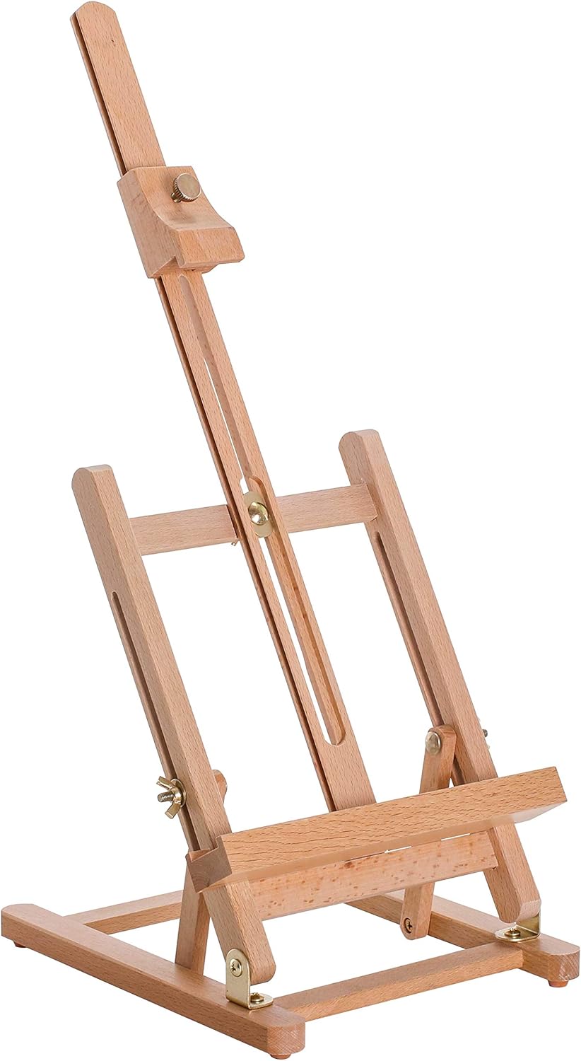 U.S Ar Suppl Smal Woode Studi Fram Ease wit Storag Tra Hold Canva u t 16inc Adjustabl Beechwoo Artis Ease fo Painting Ar Displa Stand Pain Sketch