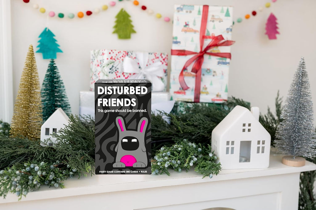 Disturbed Friends Party Game - Find Out Who Your Friends are! Hilarious Card Game for Adults for White Elephant Parties, Stocking Stuffers and Board Games Night with Your Friends