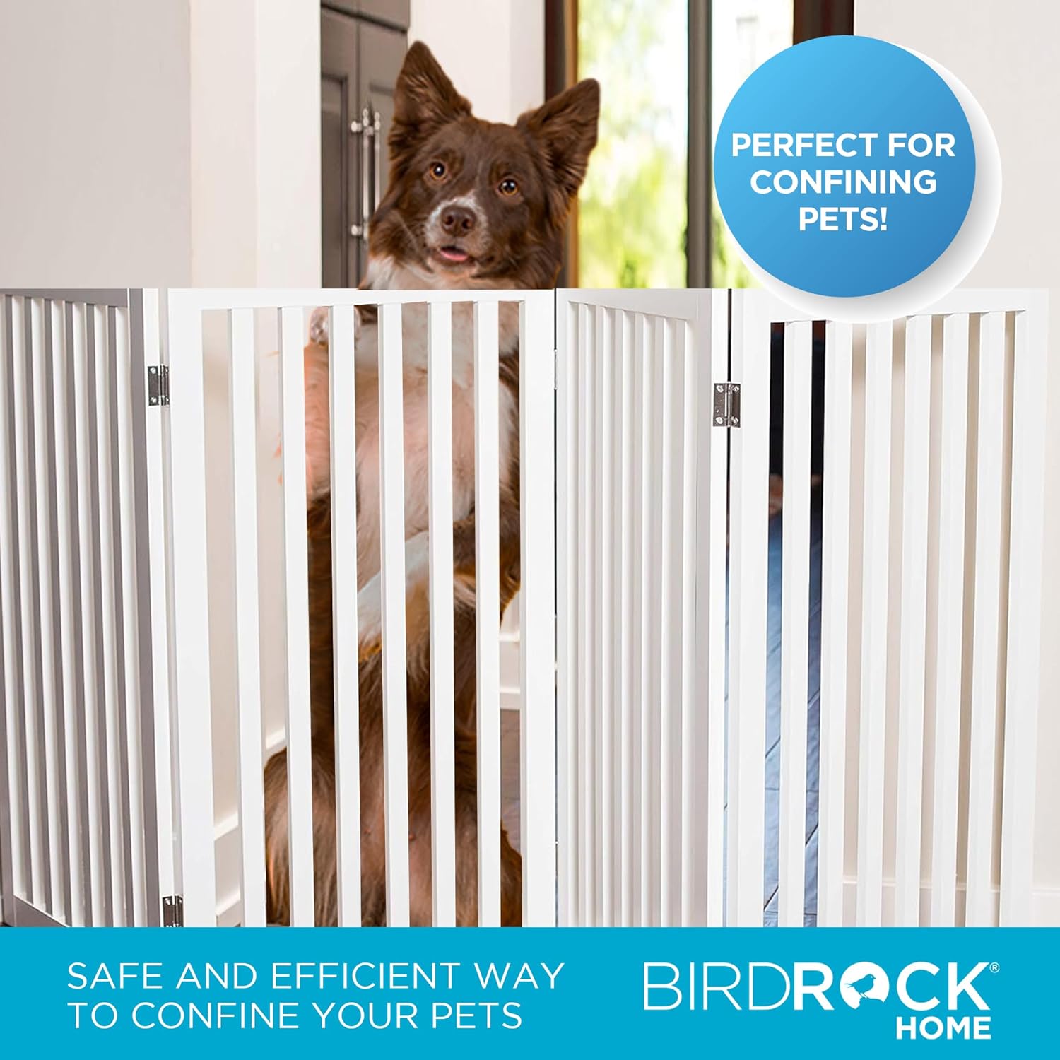 INTERNET' BES Do Gat Indoo Freestandin Pe Barrier Foldin Woo Do Fence Extr Wid Doorwa Pupp Gate Indoo Anima Privac Panel Woode Ca Fenc  Pane 36inch White