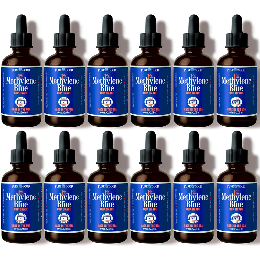 Methylen Blu 1 Solutio (1 Pack 2o US Pharmaceutica Grad Drops 99.99 Pure Third-Part Teste fo Purity Mad i USA