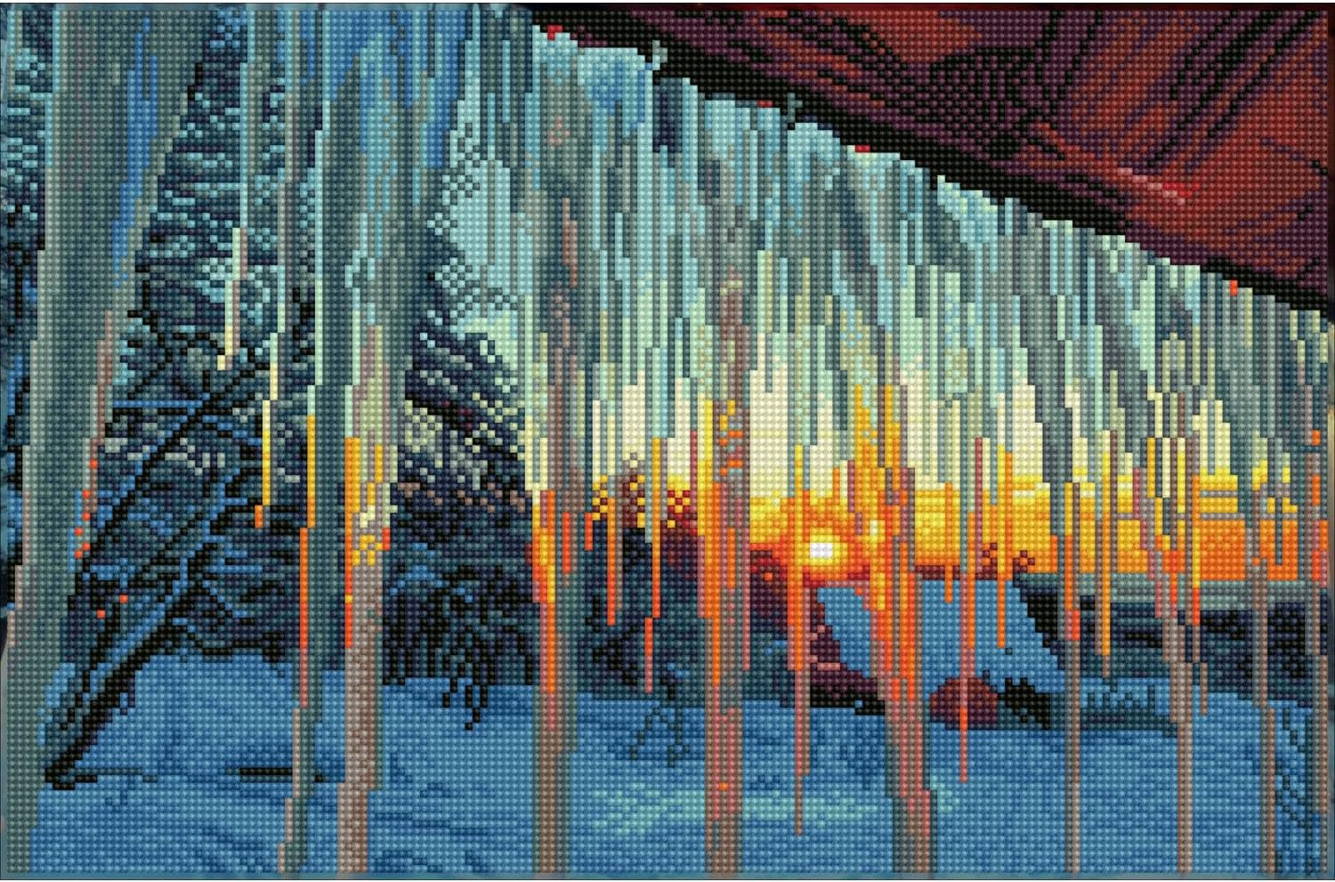 DIAMON DOT Frost Mor Diamon Paintin Kit fo Adult Diamon Ar Kit Relaxin Creativ Craf Ki wit Dot Gem 12.2x18.5