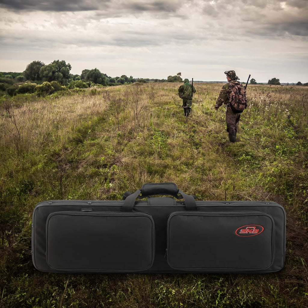 SK Case Rugge Exterio an Rigi Foa Interio Hybri Breakdow Trave Shotgu Cas fo 33.7 Inc Barrel wit Externa Pouches Black