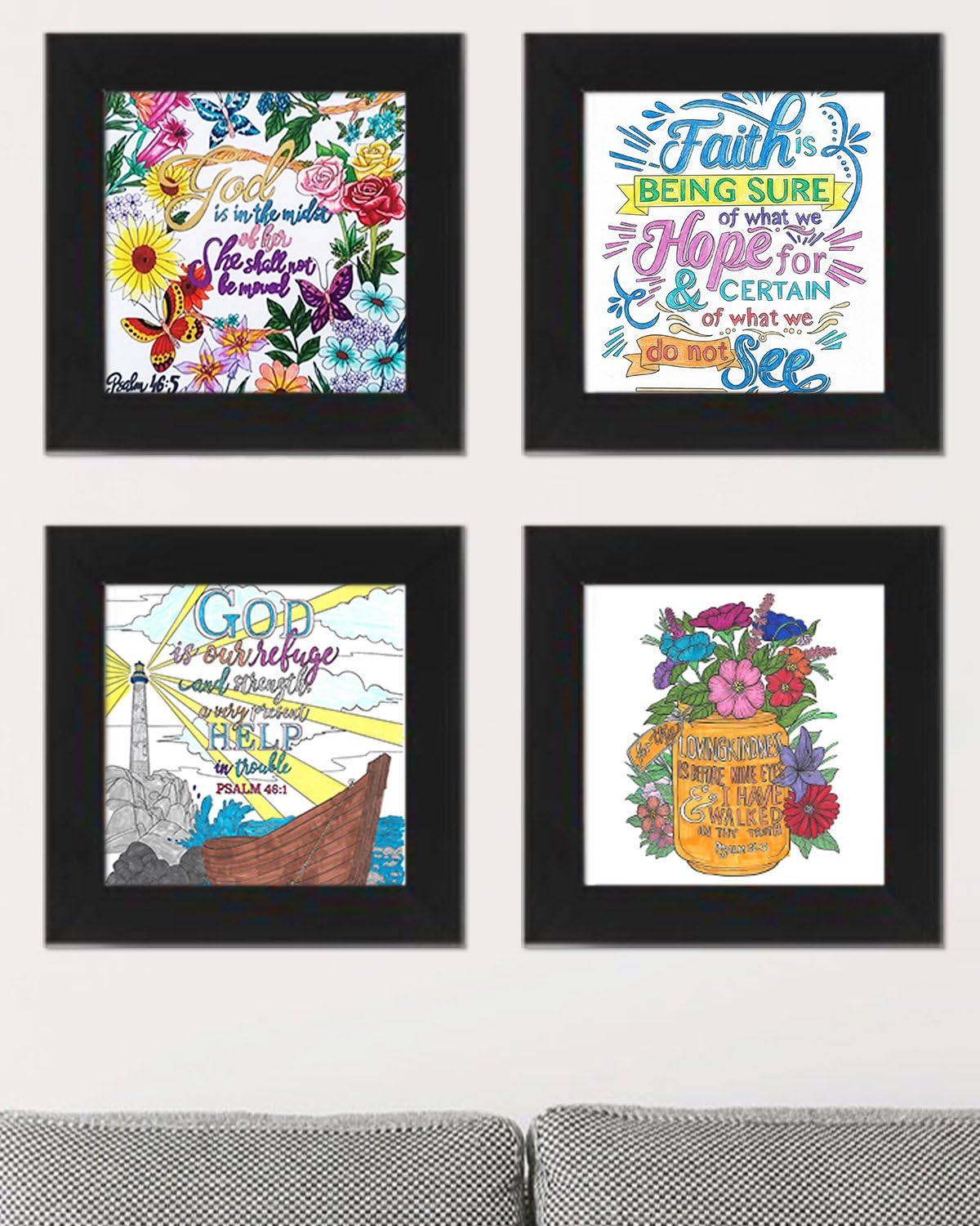 ColorI Colorfu Scripture Christia Adul Colorin Book 5 Origina Han Draw Biblica Design Printe o Artis Qualit Paper Hardbac Covers Spira Binding Perforate Pages In Blotter