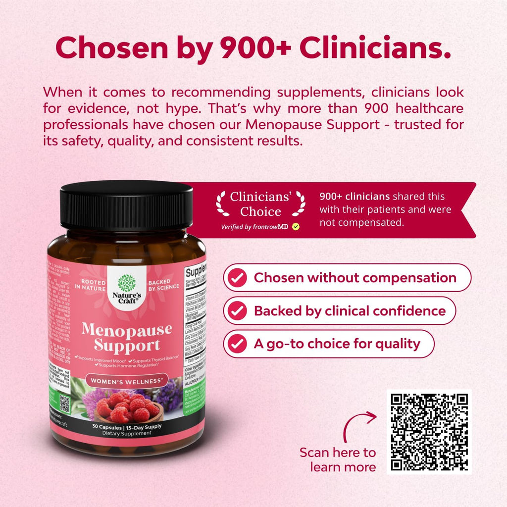 Complete Herbal Menopause Supplement for Women - Multibenefit Menopause Ease Hormone Balance for Women for Night Sweats Mood and More with Dong Quai Vitex Chaste Berry and Black Cohosh - Trial Pack