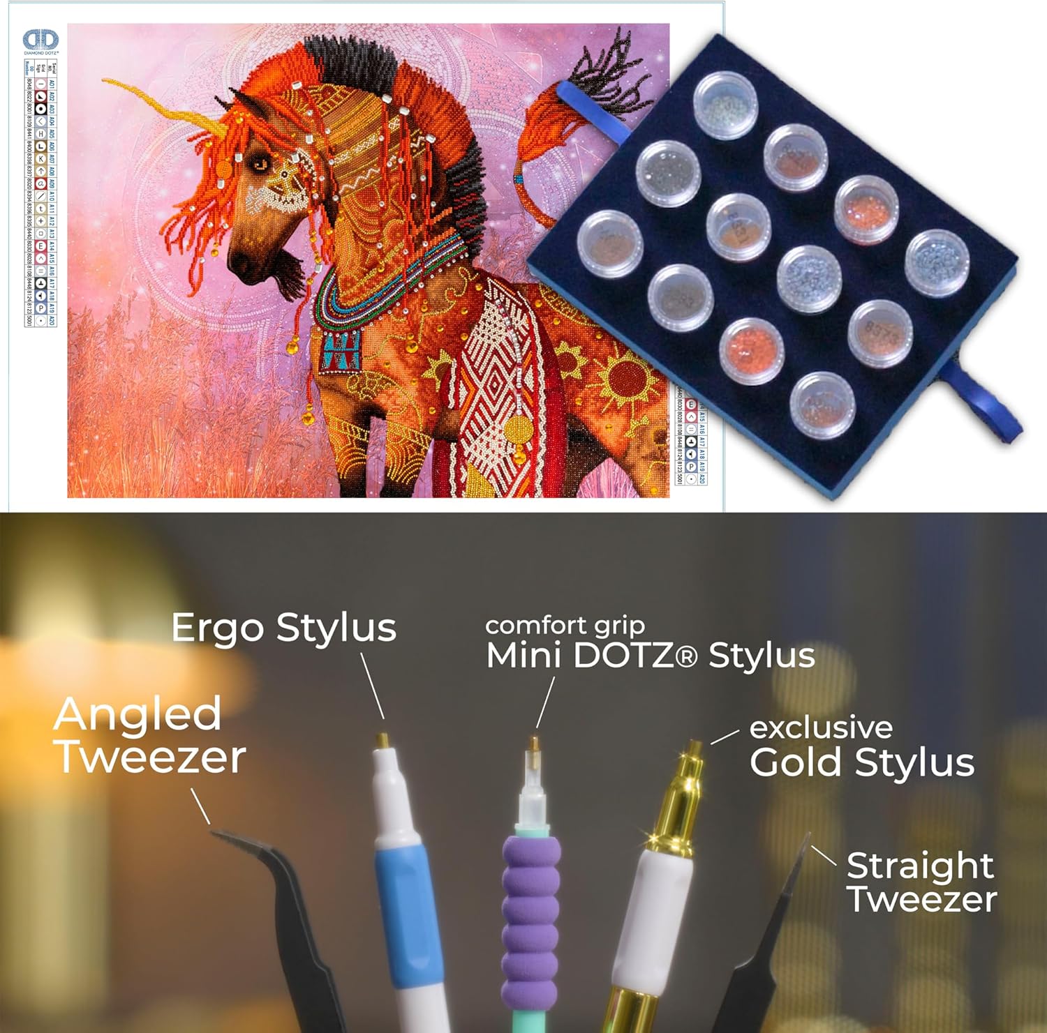 DIAMON DOT Serets Diamon Paintin Kit fo Adult Diamon Ar Kit Relaxin Creativ Craf Ki wit Dot Gem 33x26