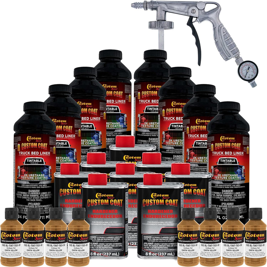 Custo Coa Federa Standar Colo 3025 Eart Yello T8 Urethan Spray-O Truc Be Liner Gallo Ki wit Spra Gu an Regulato Durabl Texture Protectiv Coatin Eas Mi Ca Auto