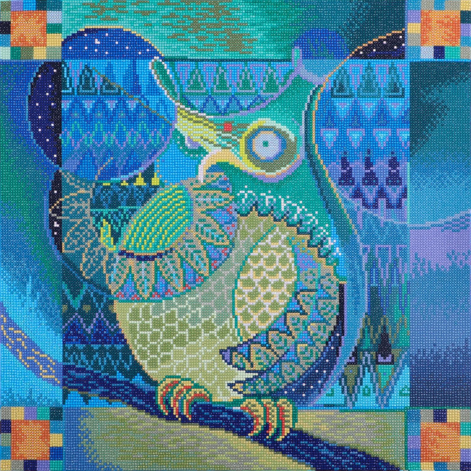 DIAMON DOT India Ow Diamon Paintin Kit fo Adult Diamon Ar Kit Relaxin Creativ Craf Ki wit Dot Gem 24.4x24.4
