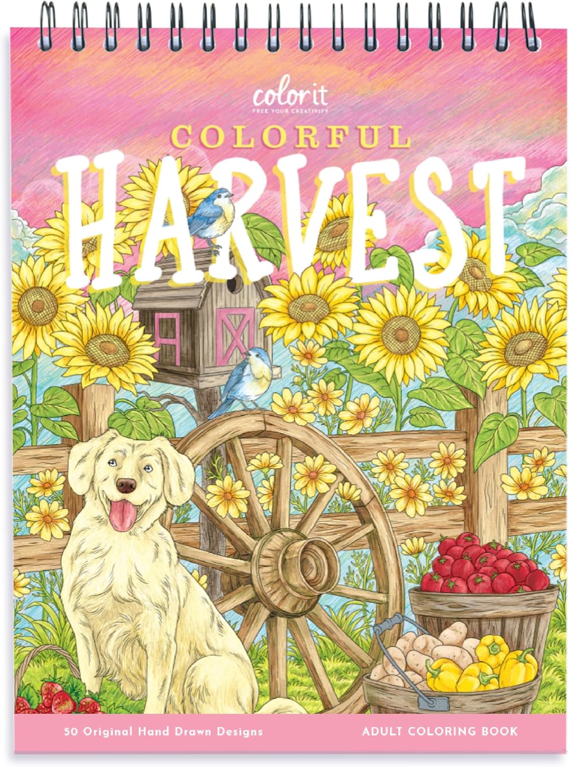 ColorI Colorfu Harves Adul Colorin Boo Spira Boun Fal Editio Featurin 5 Thanksgivin Hallowee Illustration Thic Paper Fla Hardcover In Blotte Colorin Books