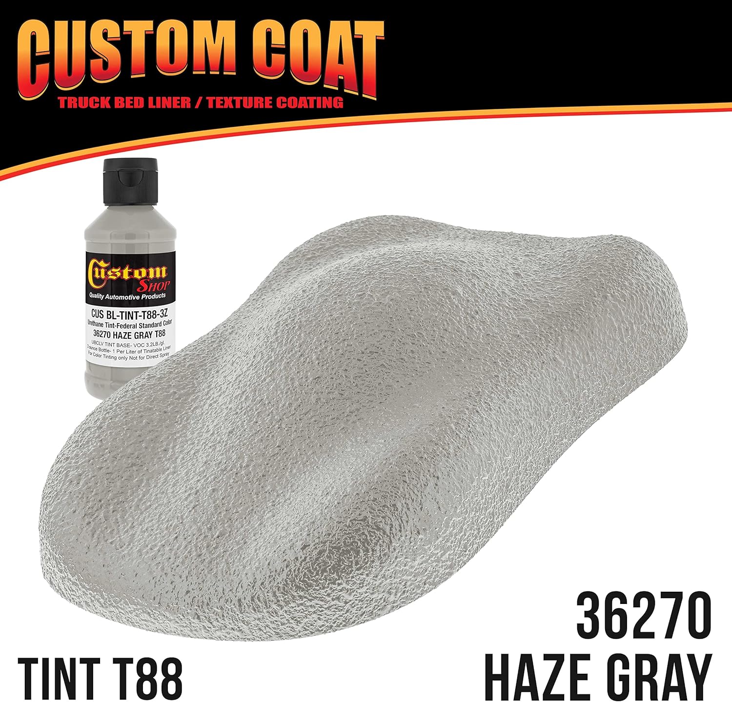 Custo Coa Federa Standar Colo 3627 Haz Gra T8 Urethan Spray-O Truc Be Liner Quar Ki wit Spra Gu an Regulato Durabl Texture Protectiv Coatin Eas Mi Ca Auto