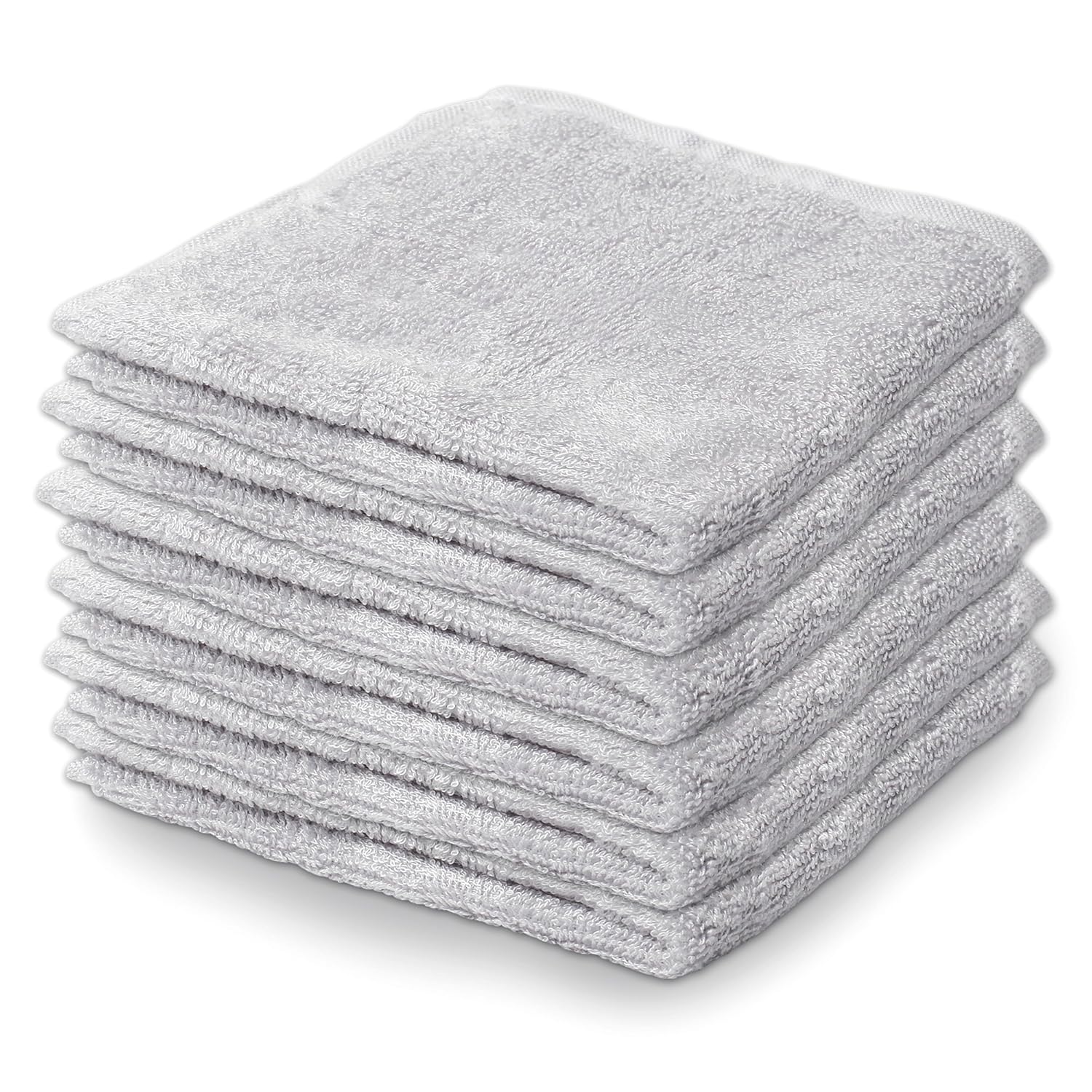 Natemi Bab Washcloth 10inchx10inc Sof Cotto Bab Towel Pac o Multipurpos Reusabl Wipe fo Infants Toddlers an Parents
