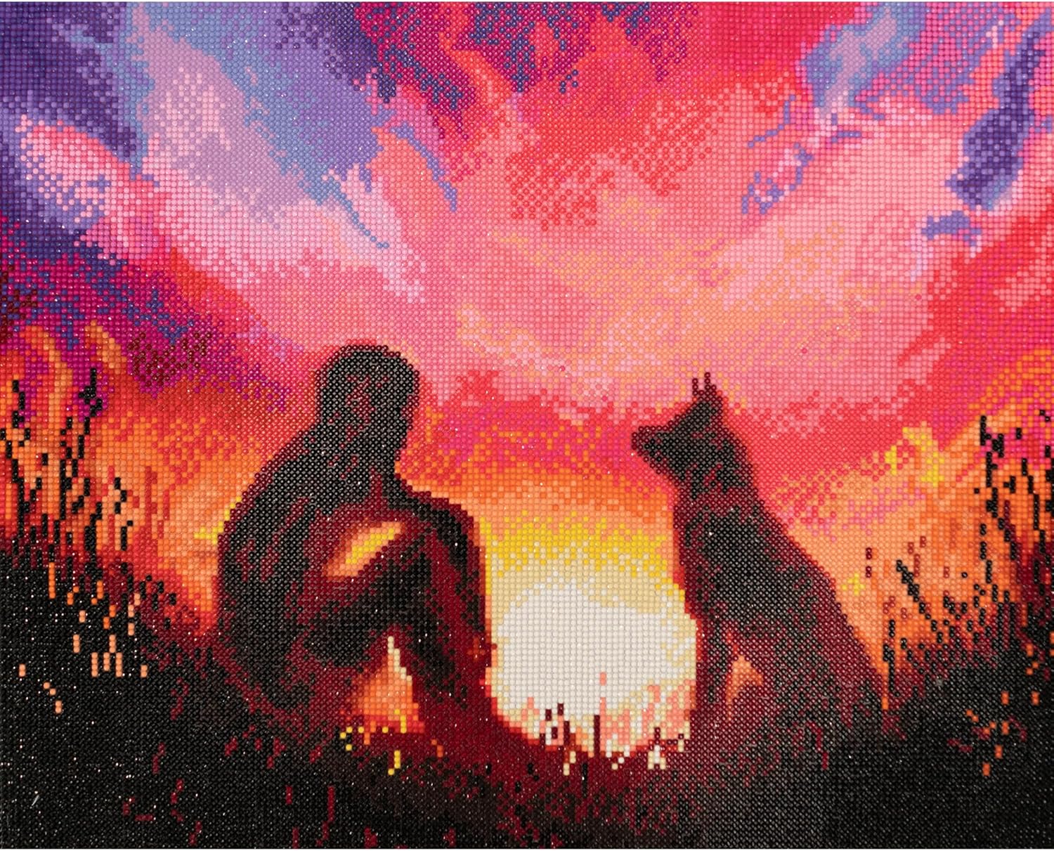 DIAMON DOT a Hom Bes Friend Diamon Paintin Kit fo Adult Diamon Ar Kit Relaxin Creativ Craf Ki wit Dot Gem 20x16