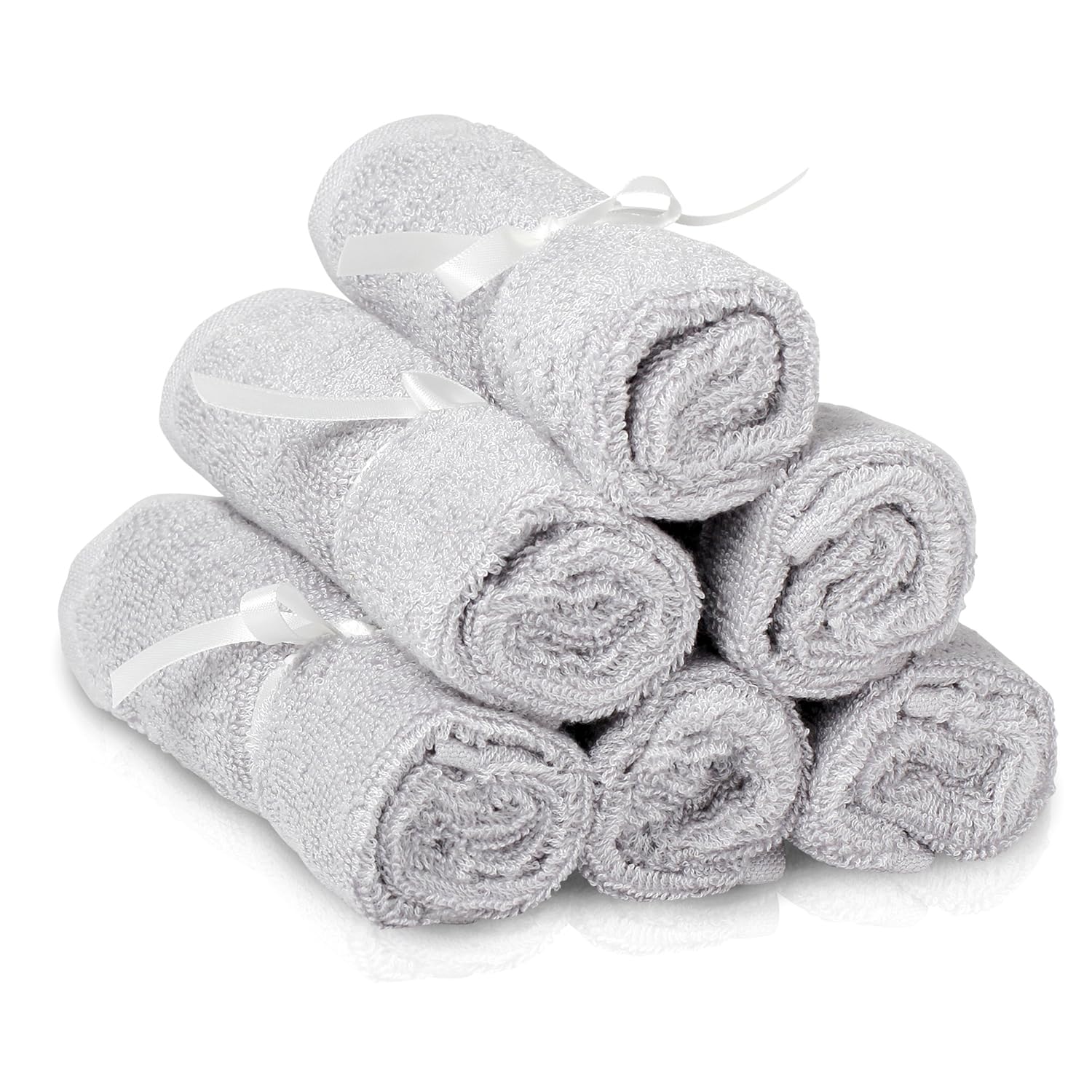 Natemi Bab Washcloth 10inchx10inc Sof Cotto Bab Towel Pac o Multipurpos Reusabl Wipe fo Infants Toddlers an Parents