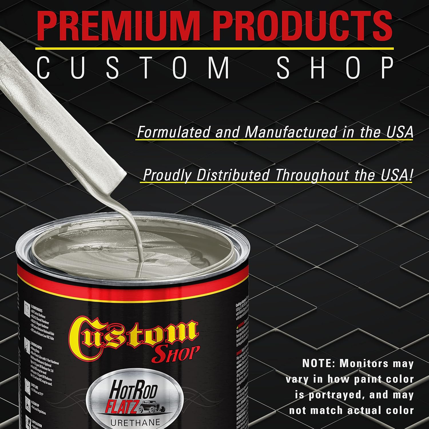 Custo Sho Firemis Pewte Silve Ho Ro Flat Fla Matt Sati Urethan Aut Pain Complet Gallo Pain Ki Professiona Lo Shee Automotive Ca Truc Coating 4: Mi Ratio