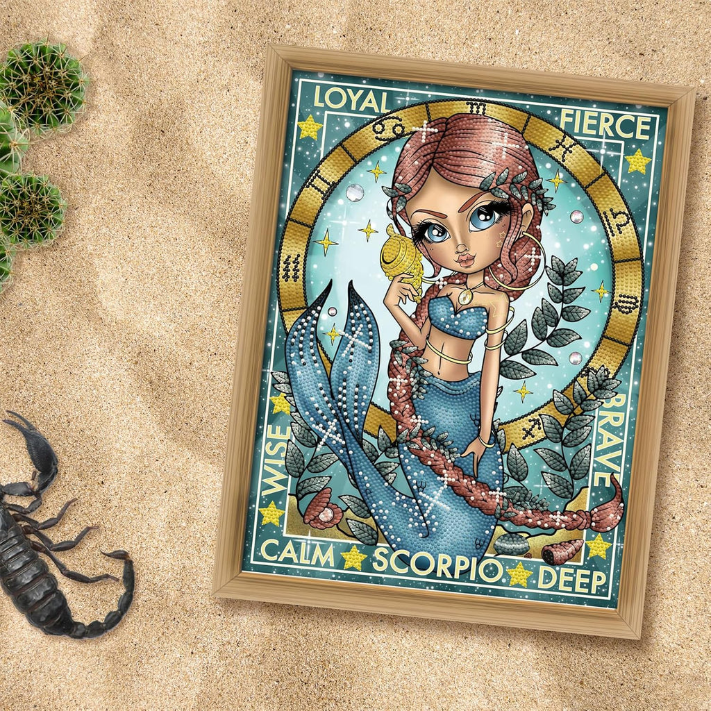 DIAMON DOT Scorpi Diamon Paintin Kit fo Adult Diamon Ar Kit Relaxin Creativ Craf Ki wit Dot Gem 15.8x11.8