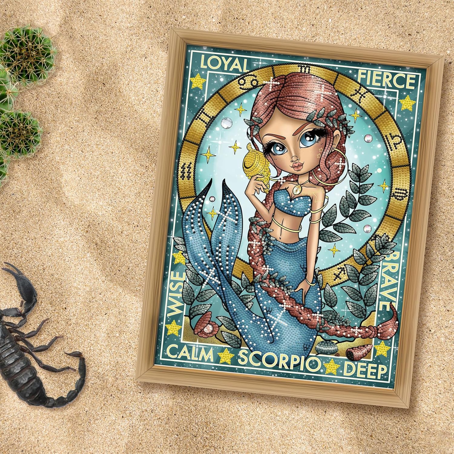 DIAMON DOT Scorpi Diamon Paintin Kit fo Adult Diamon Ar Kit Relaxin Creativ Craf Ki wit Dot Gem 15.8x11.8