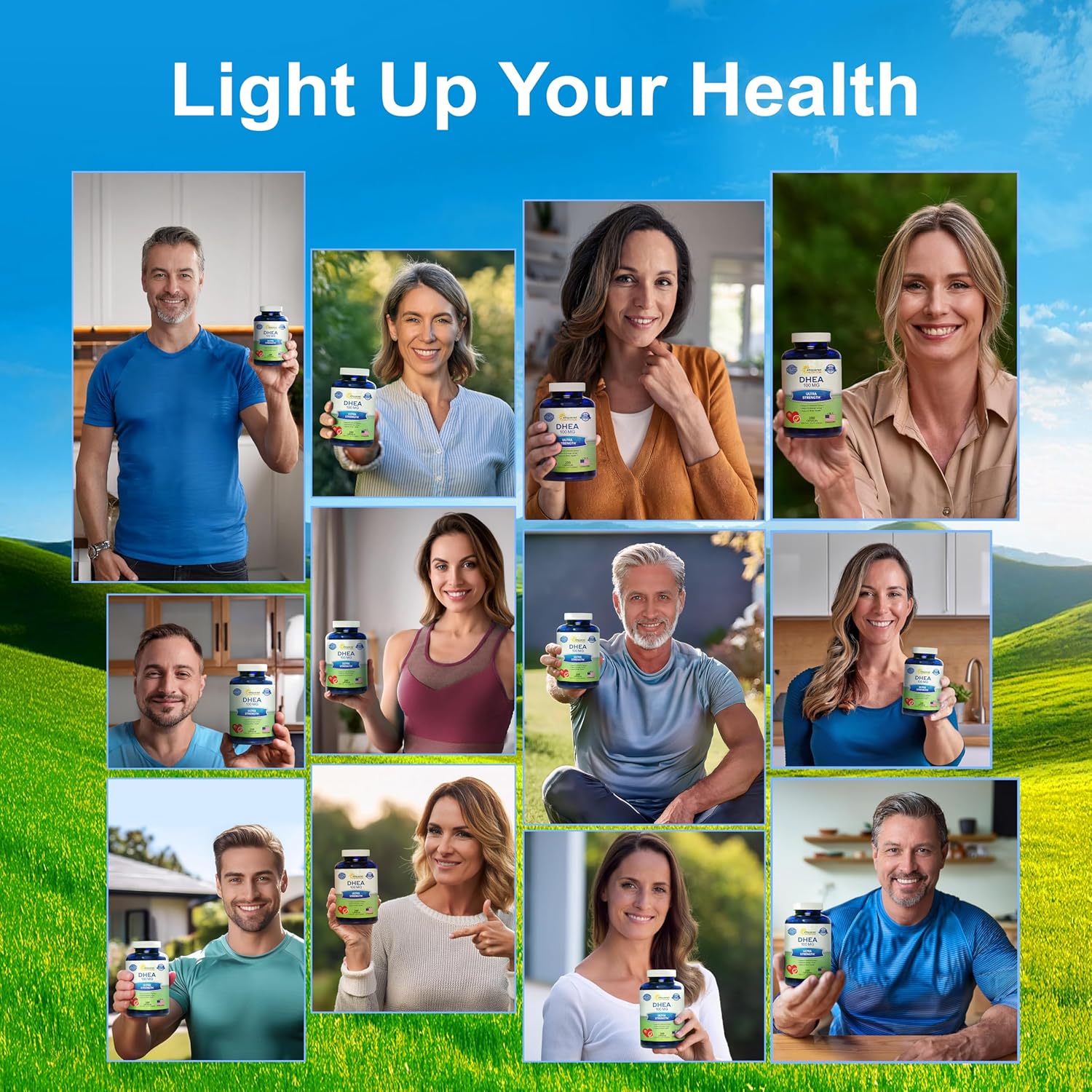 DHE 100m Supplemen 20 Capsule Hig Potenc Dehydroepiandrosteron fo Me an Wome Ma Strengt Pill fo Brai Health Energy an Immun Functio Formulate i USA Third-Part Tested