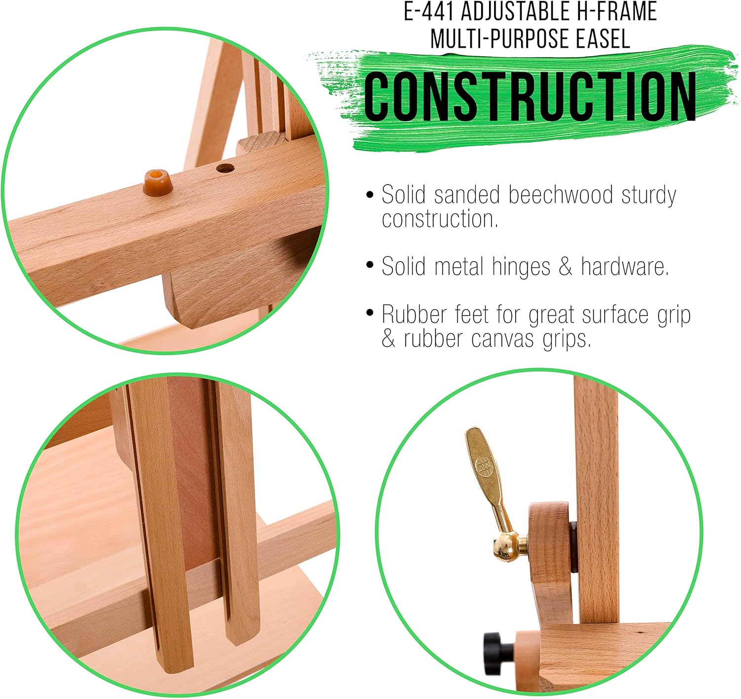 U.S Ar Suppl Larg Adjustabl H-Fram Multi-Purpos Studi Artis Ease 88inc High Hold 59inc Canva Sturd Woode Floo Paintin Holder Displa Stand Designe a Paintin Ease fo Adults