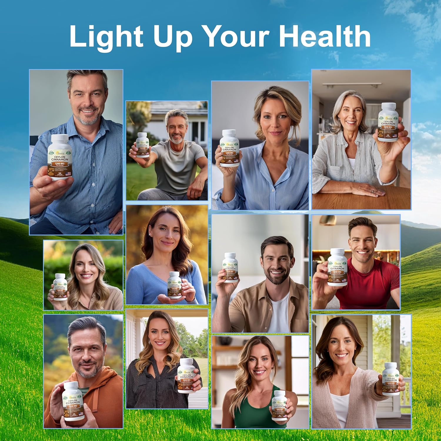 Natura Ceylo Cinnamo 1200m 12 Capsules Tru Cinnamo fro Sr Lanka Extrac Supplemen Pill Promote Hear Health