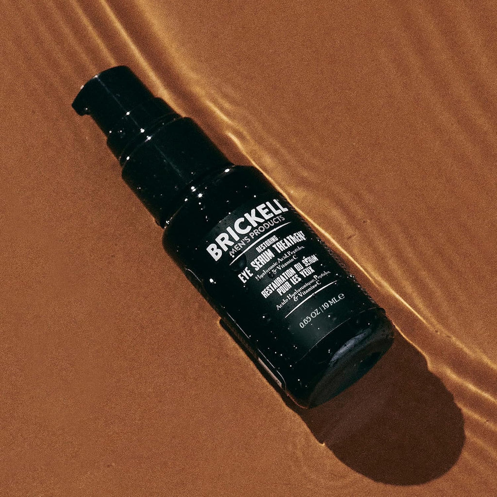 Brickel Men' Dar Circl Unde Ey Treatmen Seru Fo Men Natura an Organi Ey Ge t Fir Men' Wrinkles Reduc Dar Bag Unde Eyes an Promot Youthfu Skin 0.6 Ounce Unscented