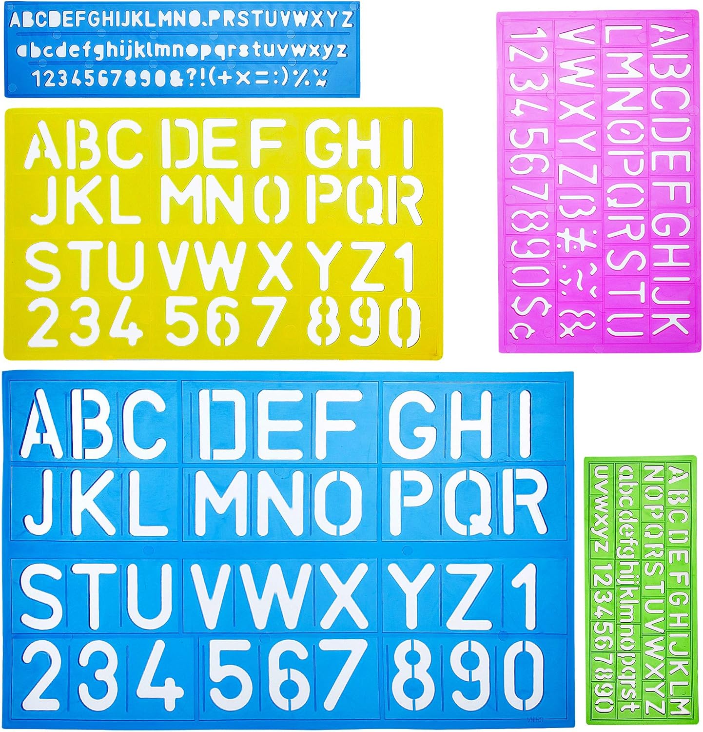 Mr Pe Letter an Number Alphabe Templates Lette Stencils Pac o 5