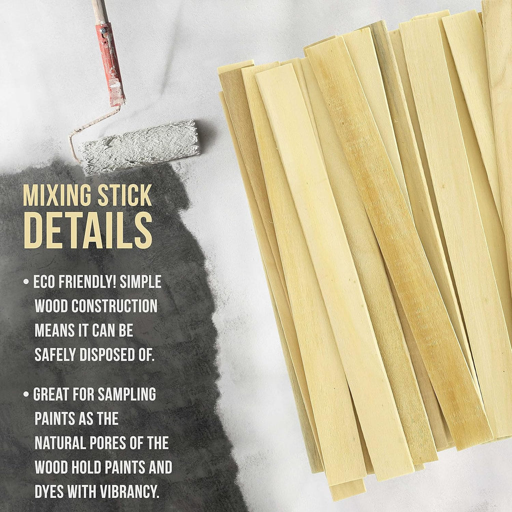 Custom Shop Craft and Paint Stirrers - 12inch Premium Grade Wood - Full Case of 1000