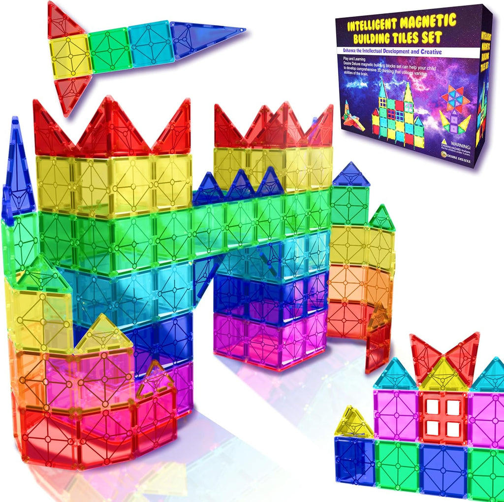 Desir Delux Magneti Tile Buildin Block Constructio Toy fo Boy Girl 47p STE Learnin Educational Kid Ag    Yea Ol Gift
