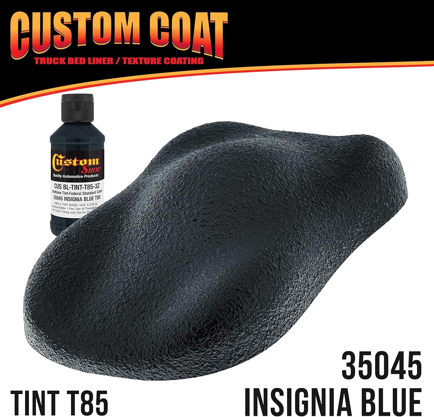Custo Coa Federa Standar Colo 2504 Insigni Blu T8 Urethan Roll-On Brush-O o Spray-O Truc Be Liner Quar Ki wit Rolle Applicato Ki Texture Ca Aut Protectiv Coating