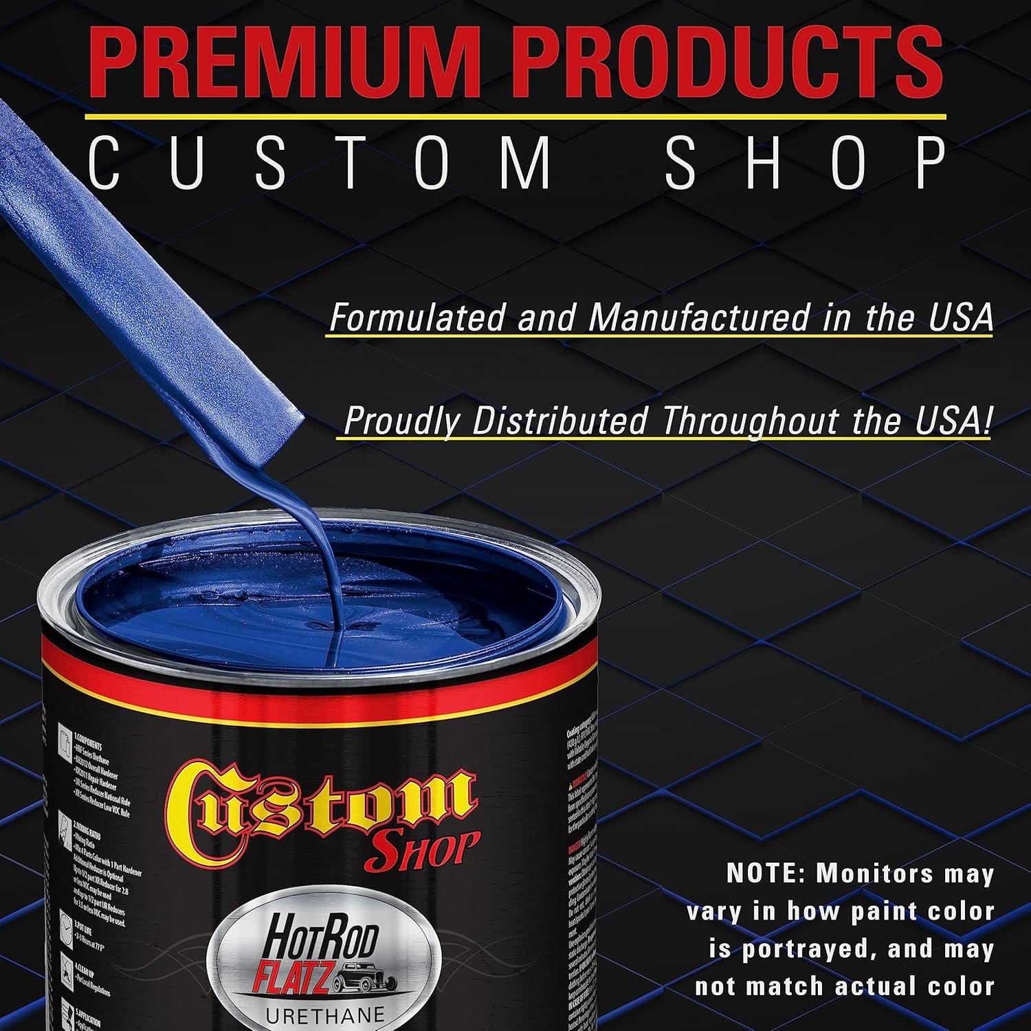 Custo Sho Cosmi Blu Metalli Ho Ro Flat Fla Matt Sati Urethan Aut Pain Complet Gallo Pain Ki Professiona Lo Shee Automotive Ca Truc Coating 4: Mi Ratio