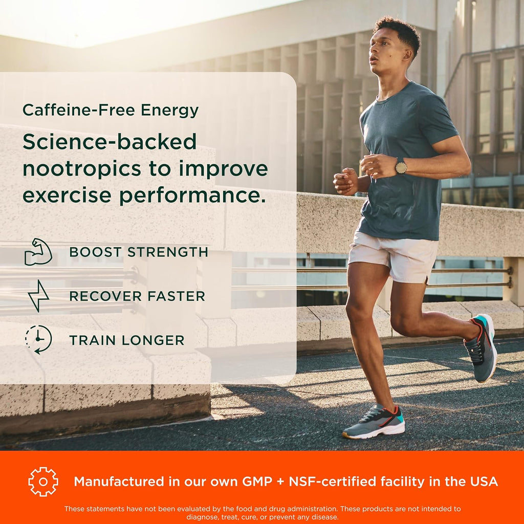 Genius Pre Caffeine-Free Pre Workout Boosted Energy, Focus, Performance Nootropic Formula AlphaSize, Citrulline Malate, CarnoSyn Beta Alanine Endurance, Stamina, Recovery, 20 Servings - Grape Limeade