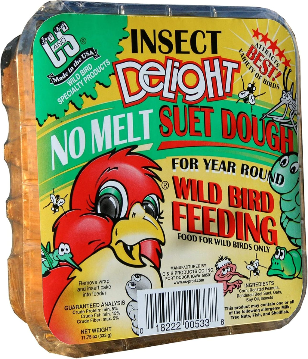 C&S Insect Delight No Melt Suet Dough, 12/pack 11.75 Ounces