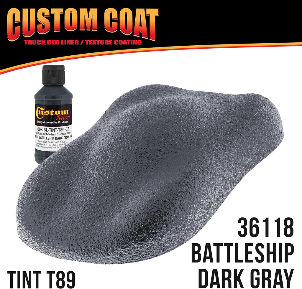 Custo Coa Federa Standar Colo 3611 Battleshi Dar Gra T8 Urethan Spray-O Truc Be Liner Quar Ki wit Spra Gu an Regulato Durabl Texture Protectiv Coatin Eas Mix