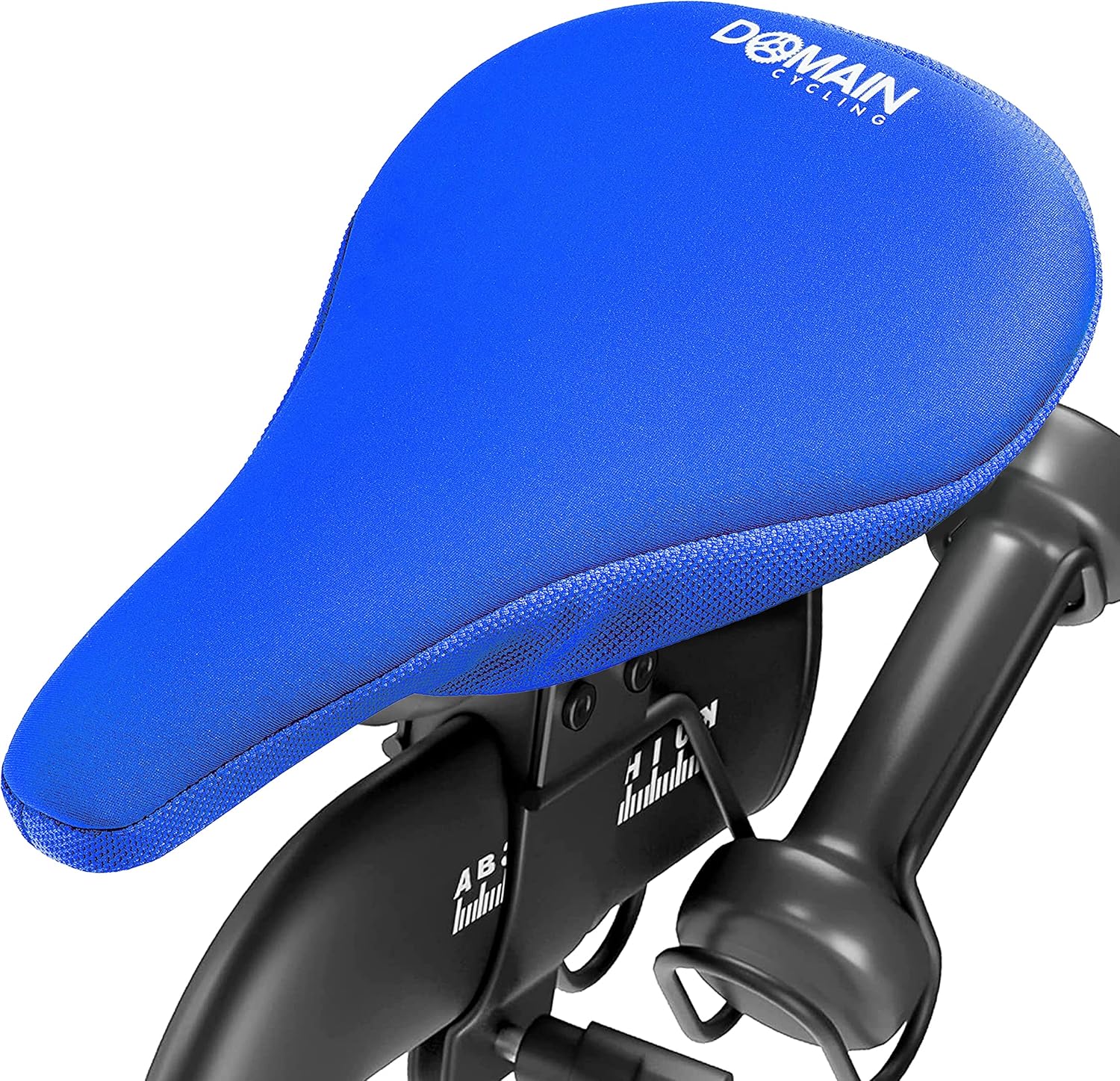 Domain Cycling Bike Seat Cushion - Ultimate Comfort, Fits Peloton Seat Cushion and Most Exercise and Spin Bikes, Padded Gel Bike Seat Cover to Make Peloton Bicycle Seat Comfortable, 10.5¡±x7¡±