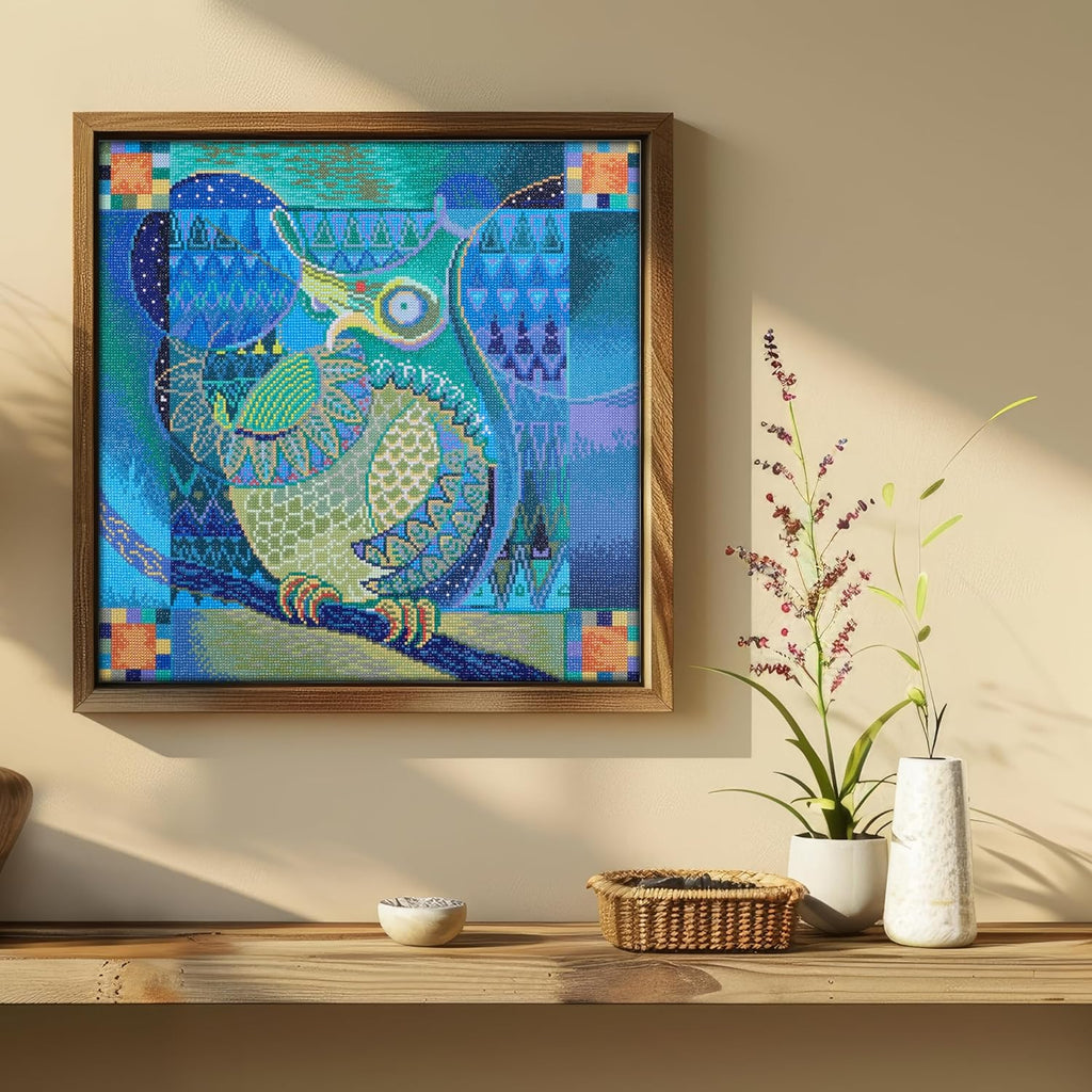 DIAMON DOT India Ow Diamon Paintin Kit fo Adult Diamon Ar Kit Relaxin Creativ Craf Ki wit Dot Gem 24.4x24.4