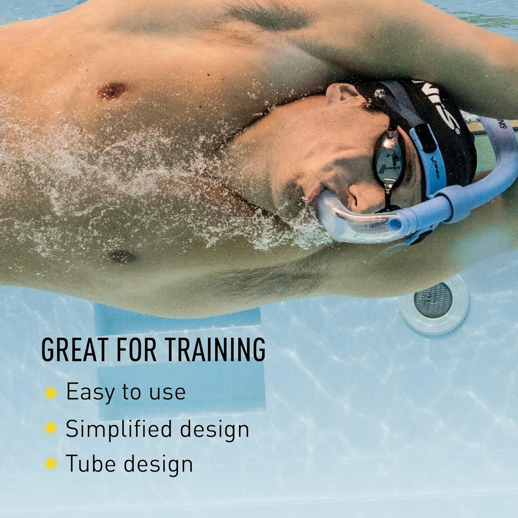 FINIS Glide Center-Mount Swim Snorkel for Adults - Adjustable Fit - Technique & Endurance Training