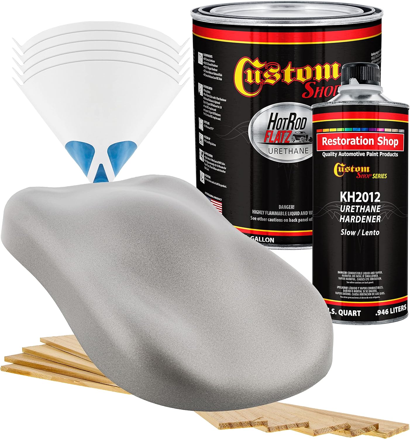 Custo Sho Brillian Silve Firemis Ho Ro Flat Fla Matt Sati Urethan Aut Pain Complet Gallo Pain Ki Professiona Lo Shee Automotive Ca Truc Coating 4: Mi Ratio