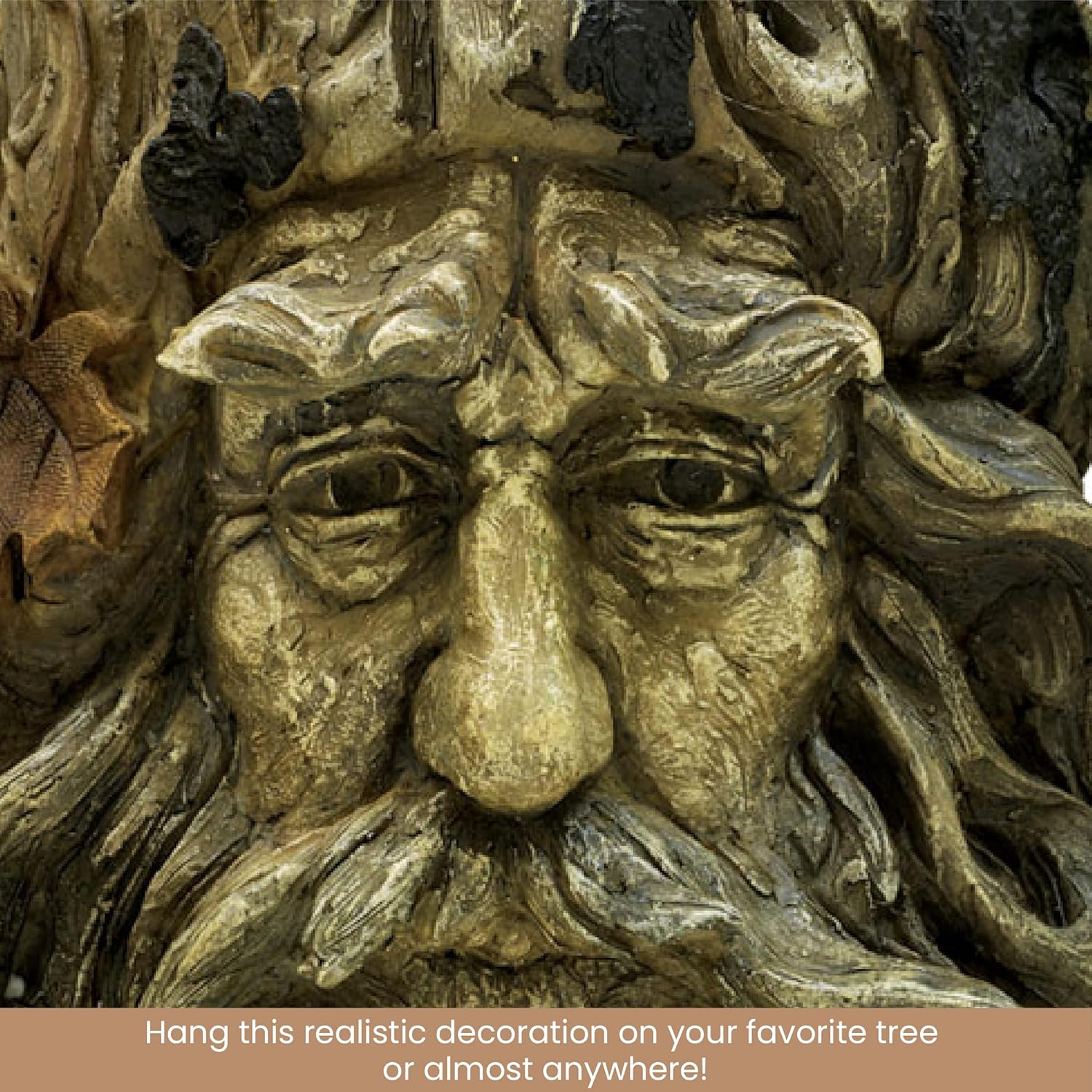 Bit an Piece 'Ol Man Tre Hangin Plante Yar Decoration Whimsica Tre Sculptur Indoor/Outdoo Decoratio Garde Peeke Yar Art