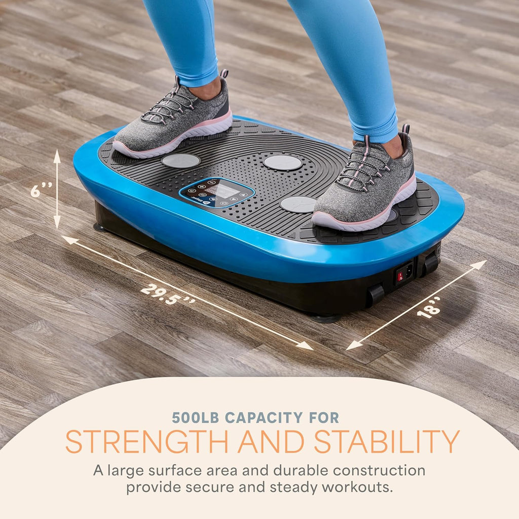 Lifepro Vibration Plate Machines ¨C Full Body Workout, Recovery Lymphatic Drainage with 4D Motion, Silent Operation, Joint Support, Triple Motor Technology for Circulation, Fat Burn Toning