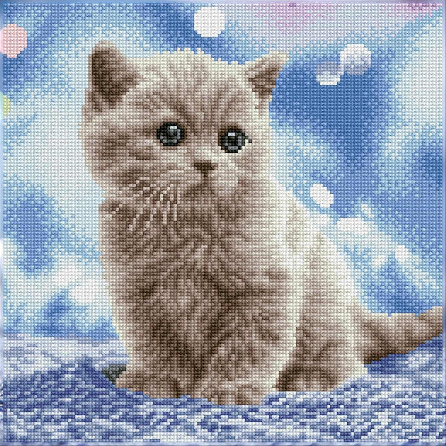 DIAMON DOT Bubble Pre-Frame Ki Ca Diamon Paintin Kit fo Adult Diamon Ar Kit Relaxin Creativ Craf Ki wit Dot Gem 13.5inchx13.5inch